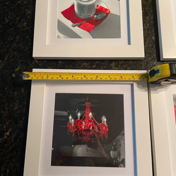 Wall art wood frame set of 4 - Picture 3 of 8